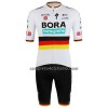 Completo Maglia + Pantaloncino con bretelle 2022 BORA-Hansgrohe Campione Di Germania Manica Corta